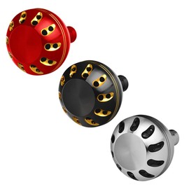 TEQIN Power Knob, Aluminum Alloy Fishing Reel Handle for Saltwater Fishing, Drill Fitment for Low-Profile Spinning Reel 3# Large