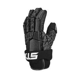 STX Stallion 75 Lacrosse Gloves, Pair, Black/Gray, Large
