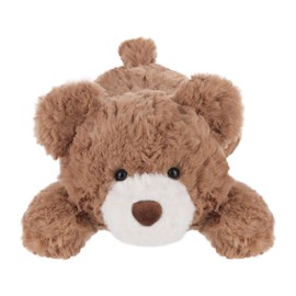 Apricot Lamb Sleeping Bear Plush Toys for Children, Soft Cute Cuddly Toy for Baby Girls and Boys, Fluffy Sleeping Bear Brown 35 cm