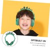 IWOWHERO S Headphones Dinosaur Ear Headset Headphones for Boys and