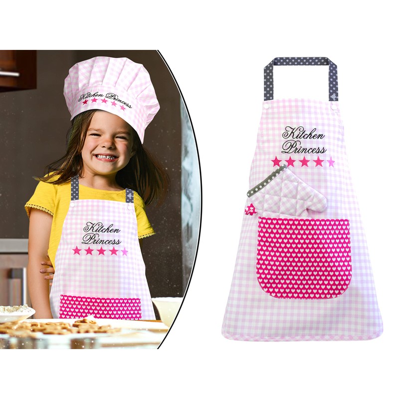 Emily ́s Check Chef's Hat in One Size or Kitchen