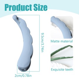 Teegxddy Banana Clip, Pack of 3 Banana Hair Clips, Banana Hair Clips, 9.5 cm, Vintage Banana Hair Clips, Banana Hair Comb for Women and Girls (Green, Blue, Brown)