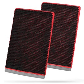 Tidy Monster 2 Pack Clay Bar Mitt for Car Detailing, Medium Grade Auto Magic Clay Towel, Scratch-Free and Paint Safe, for Cleaning Polishing Detailing Cars Paint, Glass, Wheels (Red)