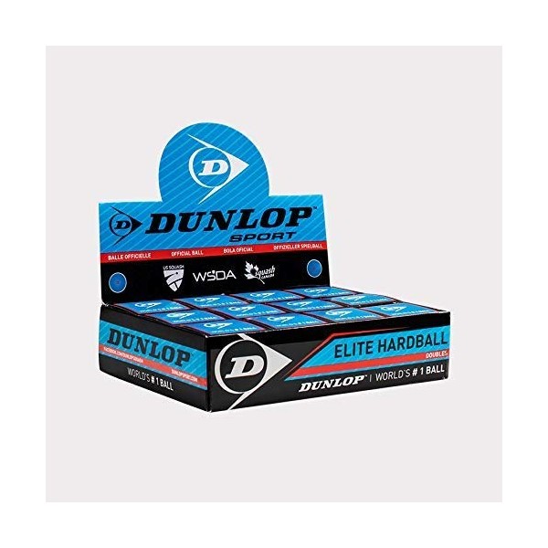 Dunlop Sports Hard Ball Wide Court Squash Ball, Box of