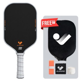 JOJOLEMON Shark 001 Pickleball Paddles,T700 Carbon Fiber,Thermoformed, USAPA Approved,Gray,16MM, Power & Control Springtok - Specification: 1 Racket