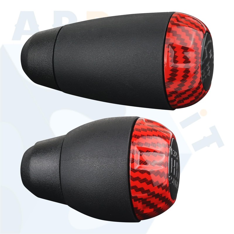APPERFiT Shift Shifter Knob Set (Red Carbon Fiber) for Manual