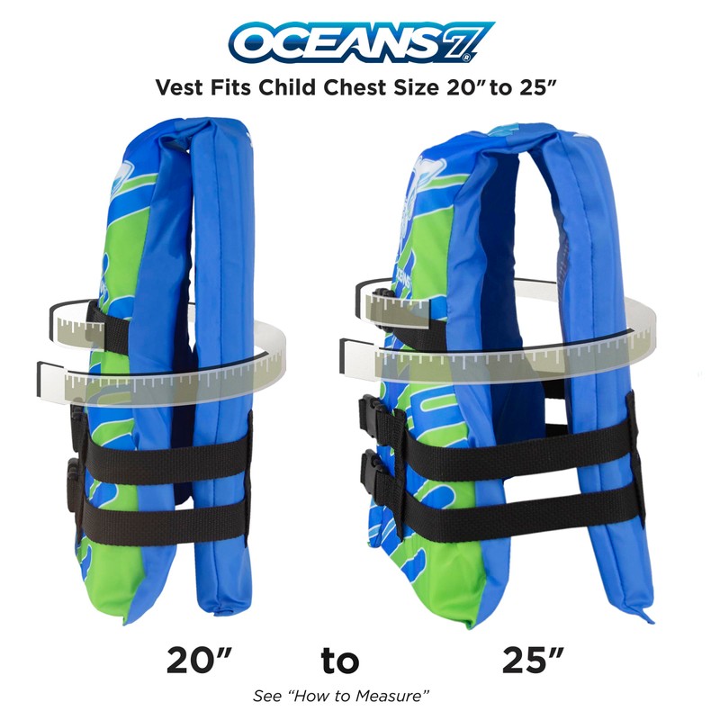 Oceans7 US Coast Guard-Approved, Type III – Kids Life Jacket