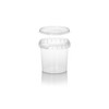 125ml Plastic Tubs Containers Tamper Evident Lids Food grade CLEAR