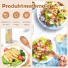 iewrtcin Set di 2 posate per insalata, grande foglia in
