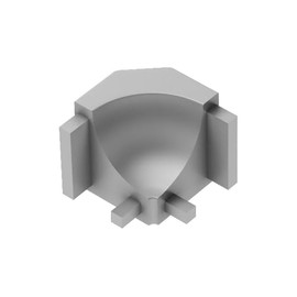 Schluter DILEX-AHK 90 Degree Inside Corner - Satin Anodized Aluminum, Cove-Shaped Profile - 3/8” Radius, Maintenance-Free - I90/AHK1S/AE