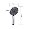 Decaura 3-Mode Handheld Shower Head with 150cm Shower Hose Luxury