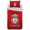 Liverpool Single Duvet Set Reversible Red Football Club Bedding with