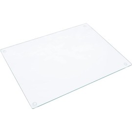 Tempered Glass Cutting Board for Kitchen Counter – Long Lasting Clear Glass Cutting Board – Non-Slip, Scratch Resistant, Heat Resistant, Shatter Resistant, Dishwasher Safe. (Large 11.2 x 15.4 X 1.6)