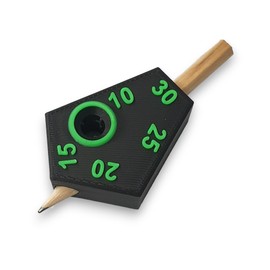 Scribe offset marking tool 10, 15, 20, 25, 30 mm increments ideal for builders, joiners carpenters shop fitters DIY Black/Green