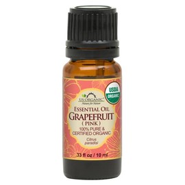 US Organic Aceite Esencial Rosa Pomelo, Usda Orgánico, Prensado En Frío, Puro, para Rostro, Cabello, Piel, Aromaterapia, y Más (10 Ml)