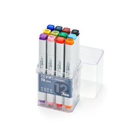Copic Classic, Alcohol-based Markers, 12pc Set, Basic (Discontinued model: EAN 4511338002209)