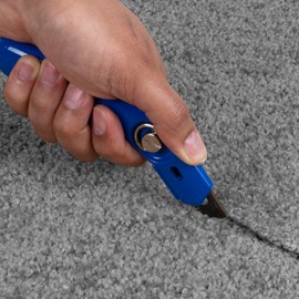 Capitol 110701 Fixed-Blade Pro Carpet Knife, 1" x 3.75" x 9.25", Blue