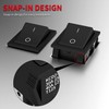 DaierTek DPST KCD4 Rocker Switch 40A 12V DC 4 Pin