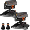 Reallnaive 2 Pcs Adjustable Oscillating Sprinkler 4 Way ABS Lawn