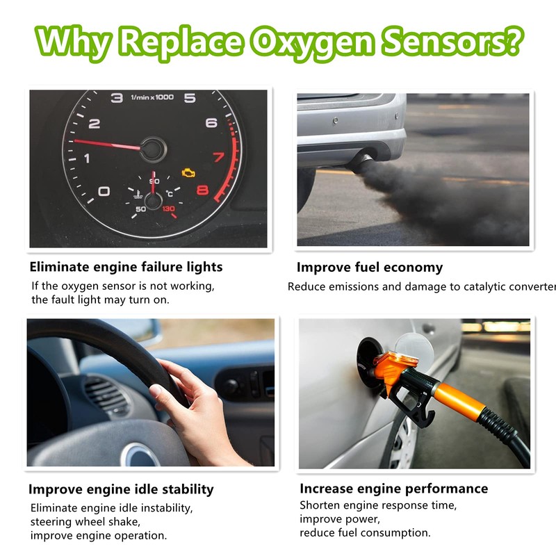 DOSKJOK Sensor de oxígeno O2 de relación de combustible de