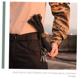 Kisangel Outdoor Glove Straps 3 Pack of Portable Glove Holders Oxford Cloth for Hiking and Climbing Army Green