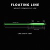 SF Weight Forward Fly Fishing Line Floating Welded Loop #Green