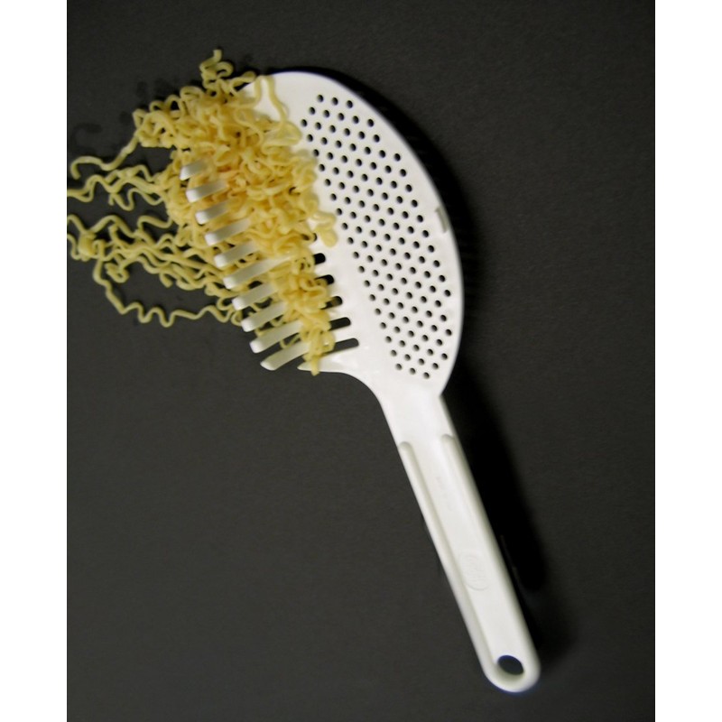 Gadjit Pasta Strain & Serve (Pink) -- Pot Strainer, Two