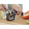 Smith’s 50101 Pull-Thru Knife & Scissor Sharpener – Black/Silver –