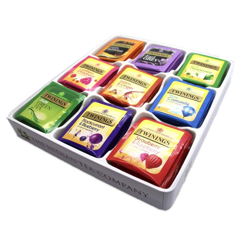 Indianteacompany ITC Luxury Exclusive Designer Embossed Gift Tin with 72