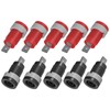 Goupchn 10PCS 4mm Banana Female Jack Panel Mount Socket Binding