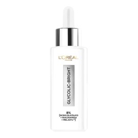 L'Oréal Paris Glycolic Bright Sérum de Rostro Anti Manchas, con Ácido Glicólico, Niacinamida y Melasyl, Reduce y Previene Todo Tipo de Manchas, 30 ml