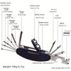 16-in-1 Folding Socket Wrench & Screwdriver Set - Portable, Multifunctional