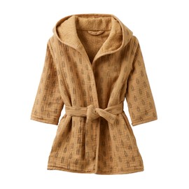 Vertbaudet Ethnic Muslin Baby Bathrobe, ochre
