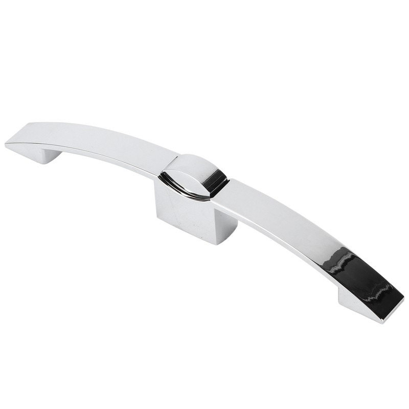 RV Push Button Pull Handle Latch Lock Arc Shape Glossy