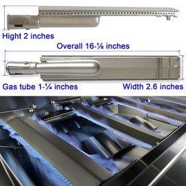 YOUFIRE Replacement Parts Cast Stainless Steel Burner for Bull BBQ, Premium Outdoor Gas Grill, Heavy Duty Grill Burner Tubes for Bull Lion Cal Flame Blaze Aussie Bakers Chefs Turbo Coyote Jenn Air
