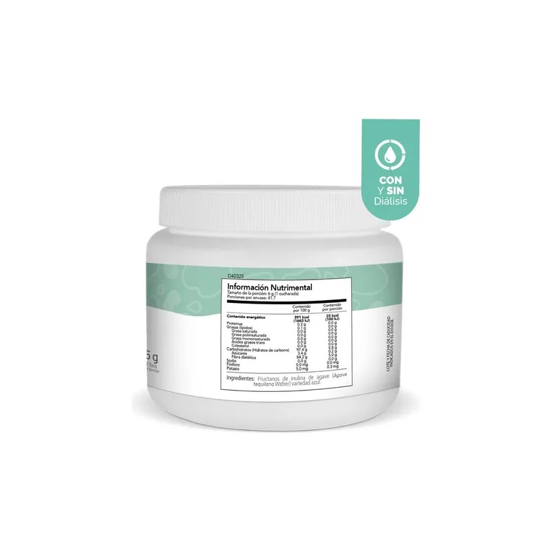 Inulina De Agave 250g Pura Nin Sabor Sin Sabor