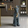homary Modern Resin Dog Sculpture Geometric Standing Statue Cute Side