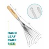 Small Hand Rake Garden Tool Hand Leaf Rake 9-Teeth Rake