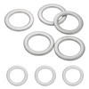 sourcing map 5 Pcs M20 304 Stainless Steel Flat Washers