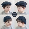 Toddler Hunting Cap for Spring & Autumn 2025 Fashion, Korean Style Solid Color Hat for Boys & Girls (Ages 3-5, 49-51cm) Recommended)/Black 3ea