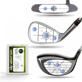 Golf Impact Tape Labels 150 PCS, Golf Impact Stickers for Swing Training Improve, JOMWEN Self-Teaching Sweet Spot and Consistency Analysis, Improve Golf Swing Accuracy and Distance