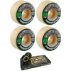 52mm Spitfire Wheels Formula Four Conical White w/Green & Black