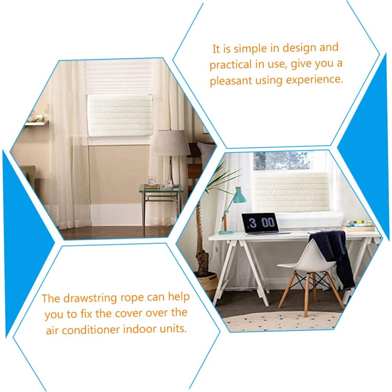 GRIRIW Indoor Air Conditioner Cover Protector Inside Unit Cover Easy