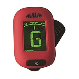 Kala Klipz Tuner for Ukulele, Guitar, Mandolin, Bass, Violin and more, Red (KK-RD)