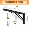 Tanstic 2 Pack 14 Inch Folding Shelf Brackets, Heavy Duty