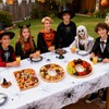 5Pcs BOO Halloween Charcuterie Board Set, Bamboo Wood Serving Tray
