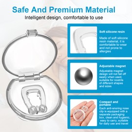 Pack of 8 Snoring Stoppers, Snoring Stopper, Anti Snoring Reusable, Anti Snoring Nose Clip, Anti Snoring Nose Separator, Anti Snoring, Better Breathing, Nose Clip Against Snoring