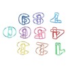 100Pcs Number Shape Paper Clips Funny Cute Rich Colors Bookmark