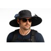 SolarCool Wide Brim Sun Hat with Dual Solar Fans, UPF