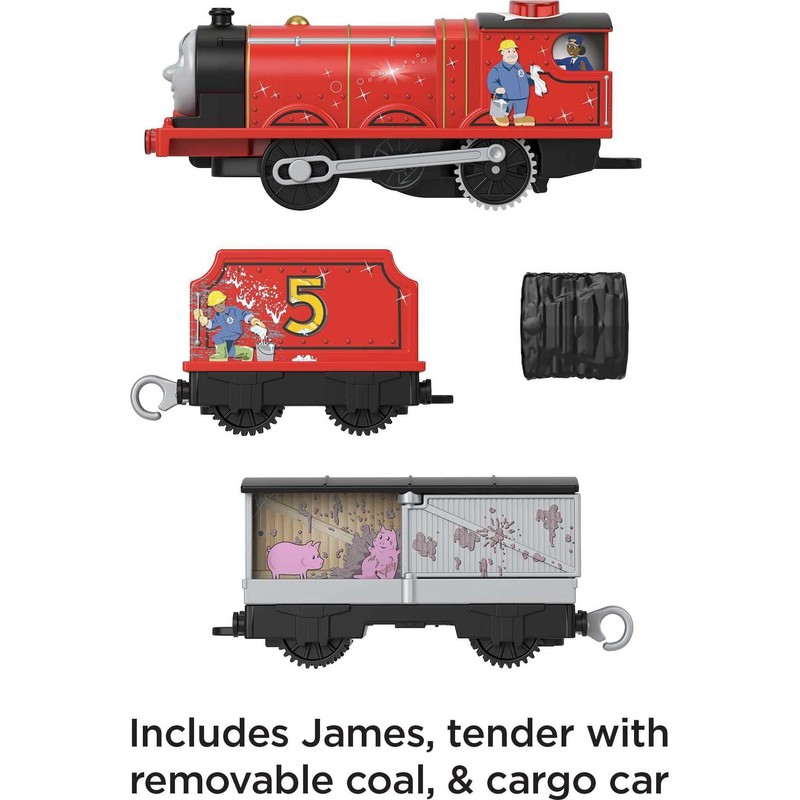 Thomas & Friends Motorized Toy Train Talking James Engine with